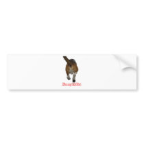 Kiss my bASSet Bumper Sticker