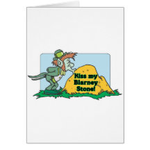 Kiss My Blarney Stone Greeting Cards