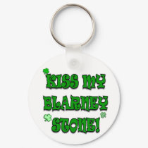 Kiss My Blarney Stone Irish Keychain