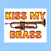 marching band t-shirt: Kiss My Brass
