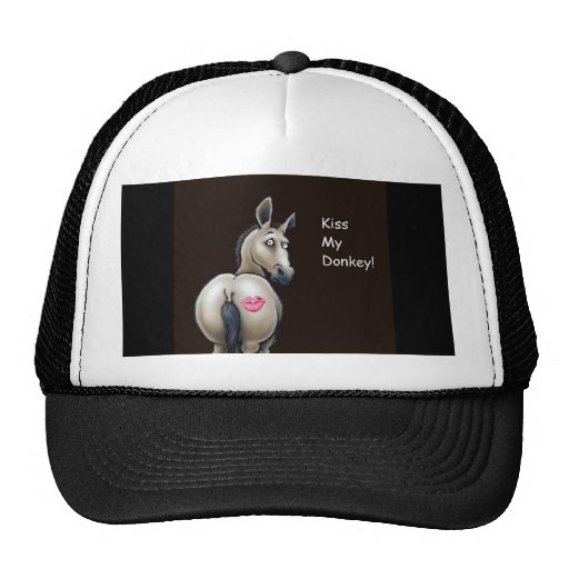 kiss my donkey cap hats