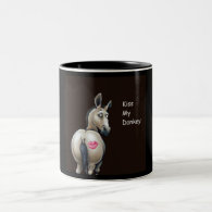 kiss my donkey mug