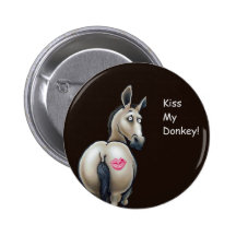 kiss my donkey pin