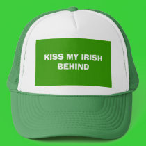 KISS MY IRISH BEHIND hats