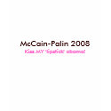 Kiss MY 'lipstick' obama - McCain-Palin hoodie t-shirts