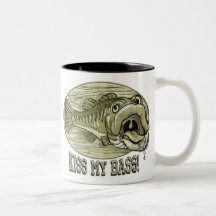 Kiss My Mounted Bass by Mudge Studios Mugs