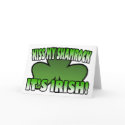 Kiss My Shamrock It's Irish Greeting Card