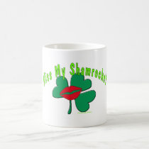Kiss My Shamrocks! mugs