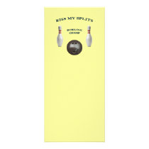 Kiss My Splits Bowling Rack Card Template