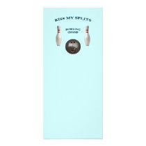 Kiss My Splits Bowling Personalized Rack Card