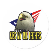 Kiss My Tail Feathers stickers