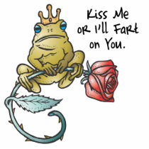 kiss or ill fart frog photo cut out
