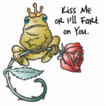 kiss or ill fart frog photo cut out