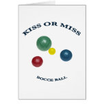 Kiss or Miss Bocce Ball Cards
