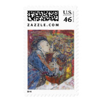 "Kiss" Postage Stamp