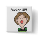 Kiss Pucker Up Button