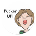 Kiss Pucker Up Stickers