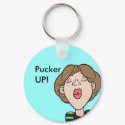 Kiss Pucker Up keychain