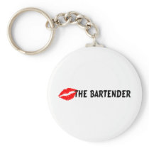 Kiss The Bartender Key Chain