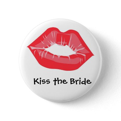 Kiss the Bride Button