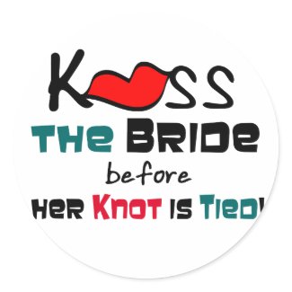 Kiss the Bride stickers
