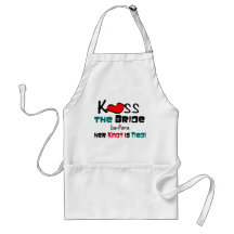 Kiss the Bride T-shirts and Gifts Aprons