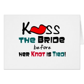 Kiss the Bride card