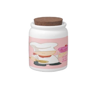 Kiss the Chef Candy Jar