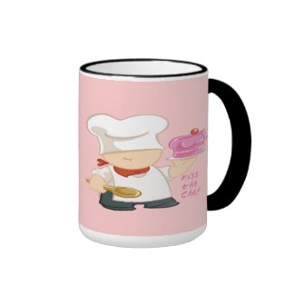 Kiss the Chef Coffee Mugs