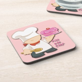 Kiss the Chef Drink Coaster Set (6)