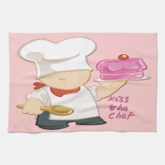 Kiss the Chef Kitchen Towel 16" x 24"