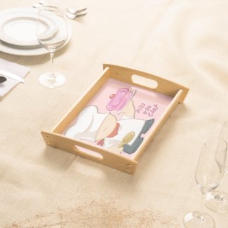 Kiss the Chef Small Serving Tray