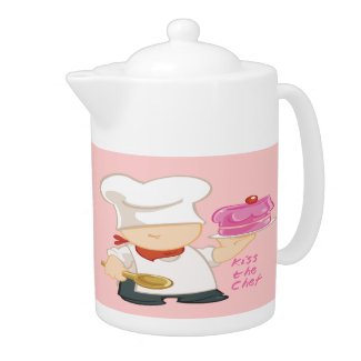 Kiss the Chef Teapot