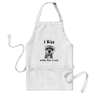 Kiss the Cook Apron Schnauzer apron