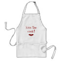 "kiss the cook!" apron with lips by rubymonkey "kiss the cook!" apron with lips