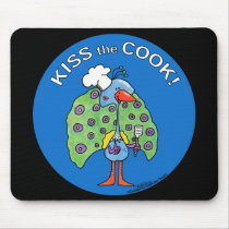 Kiss the Cook! circle mousepads