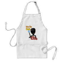 Kiss The Cook Grill The Earthling Apron by MDKgraphics Kiss The Cook Grill The Earthling Apron