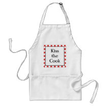 Kiss the Cook Kitchen Custom Retro Saying aprons