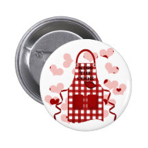 Kiss The Cook Pinback Button