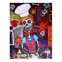 KISS THE COOK POSTCARD
