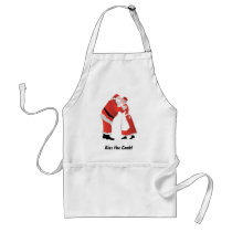 Kiss the Cook! Santa Claus Apron by ChristmasDesigns Kiss the Cook! Santa Claus Apron