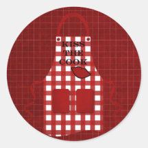 Kiss The Cook Sticker