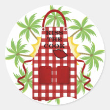 Kiss The Cook Sticker