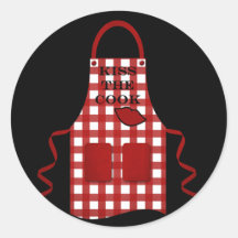 Kiss The Cook Sticker