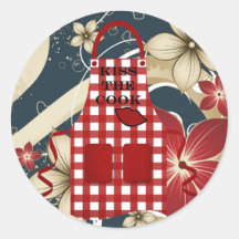 Kiss The Cook Sticker