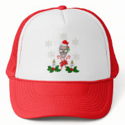 Kiss The Santa Skull hat