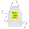 Kiss The Veggie Cook aprons by NaturalIntentionz Kiss The Veggie Cook aprons