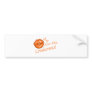 Kiss This Orange Bumper Sticker