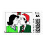 Kiss under the Mistletoe Stamps