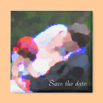 Kiss WaterColor, Save the date magnets